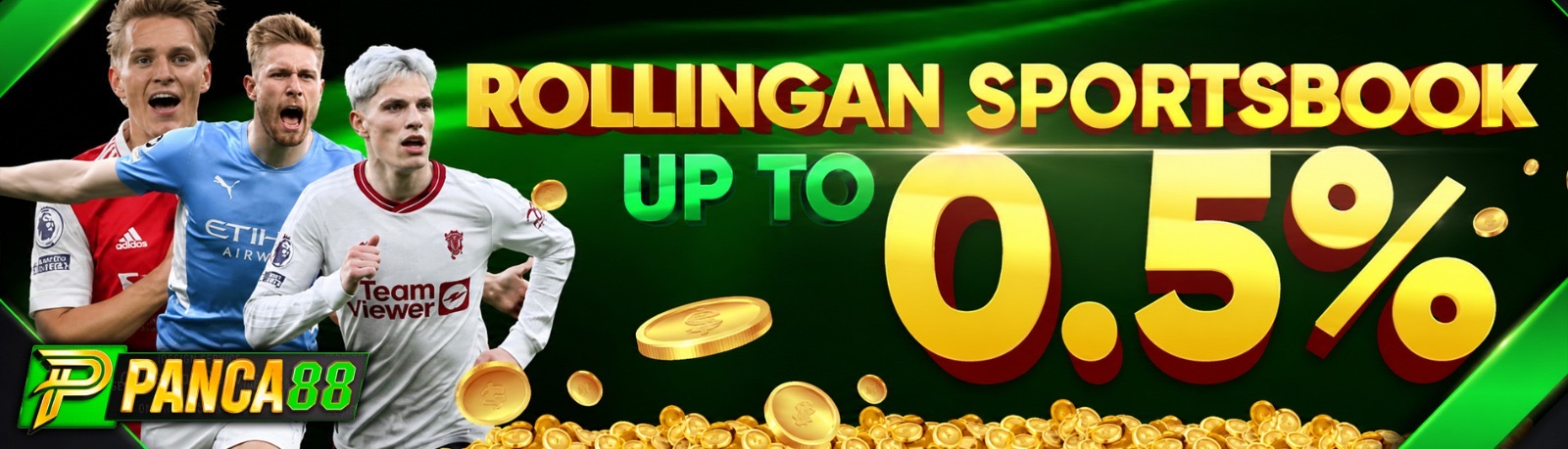 BONUS ROLLIINGAN SPORTBOOK UP TO 0,5%