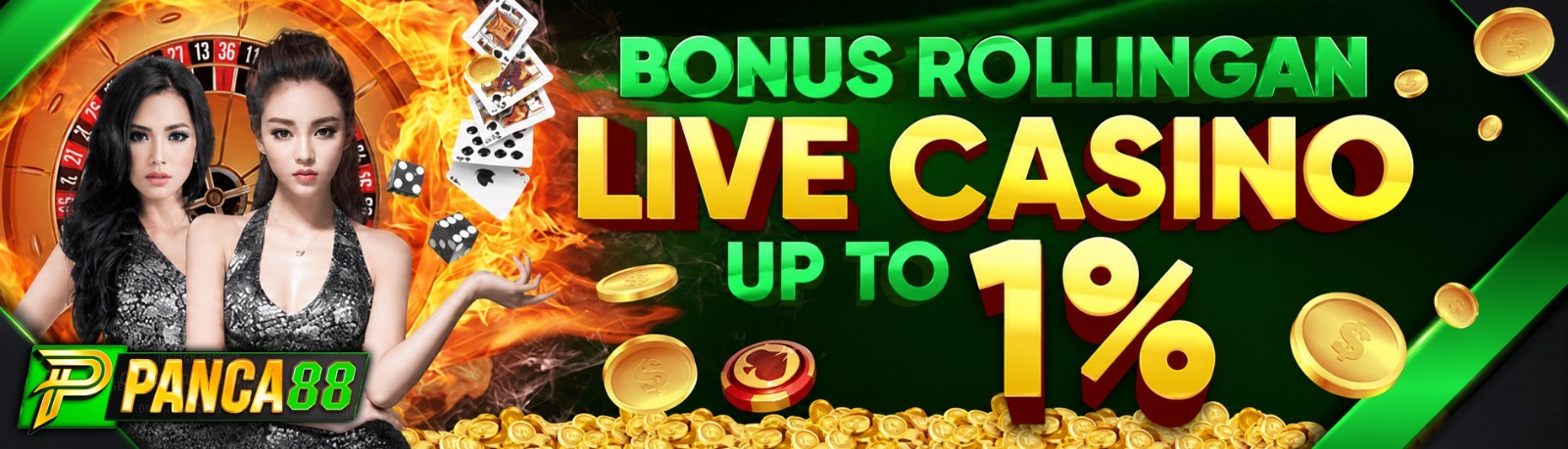 BONUS ROLLINGAN CASINO 1%