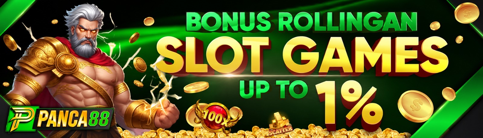 BONUS ROLLINGAN SLOT  1%